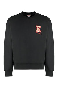 Cotton crew-neck sweatshirt